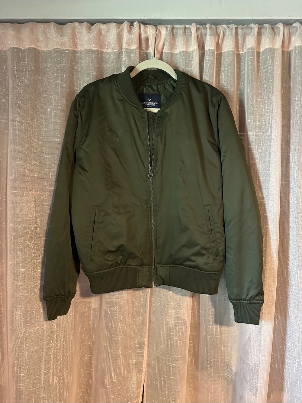 American Eagle Outfitters Olive Bomber Jacket